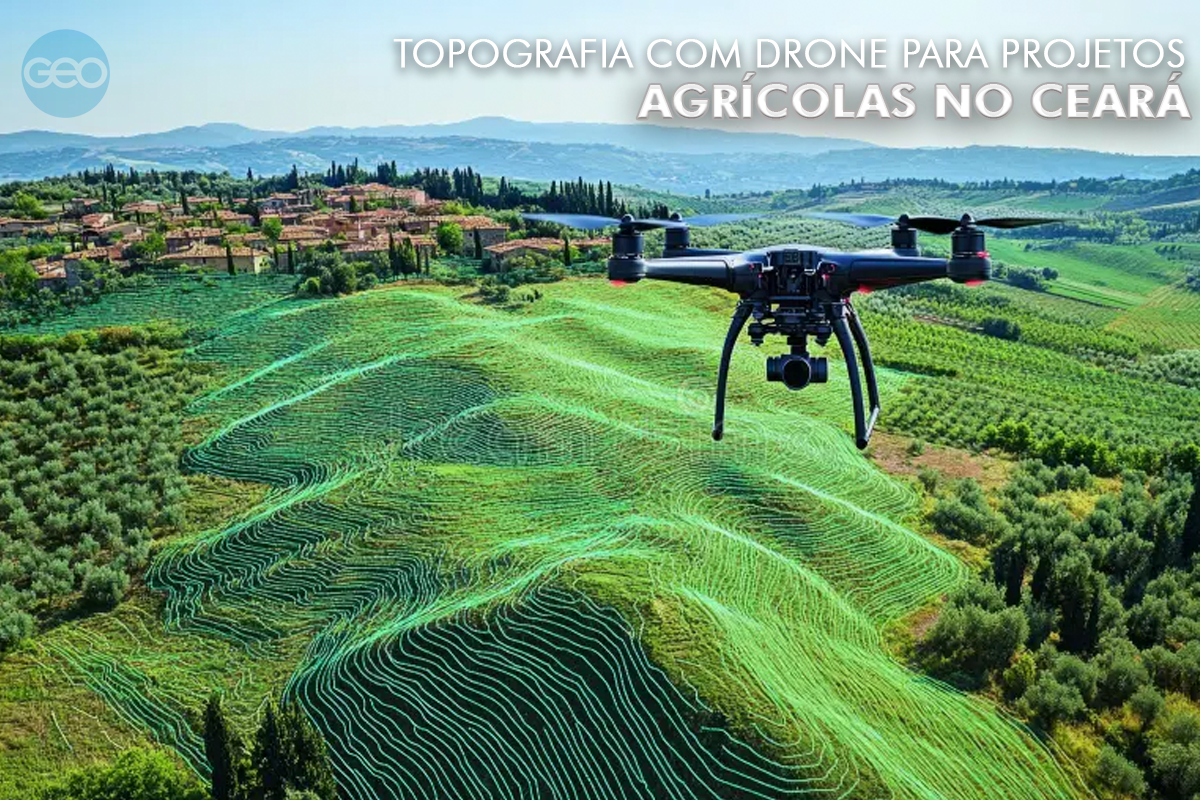 Topografia com drone para projetos agrícolas no Ceará